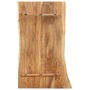 Superficie de mesa de madera maciza de acacia 100x(50-60)x2,5 cm