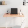 Tablero mesa madera tratada borde natural marrón 80x60x(2-6) cm