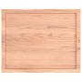 Tablero mesa madera tratada borde natural marrón 80x60x(2-6) cm
