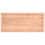 Tablero mesa madera tratada borde natural marrón 100x40x(2-6)cm