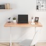 Tablero mesa madera tratada borde natural marrón 100x60x(2-4)cm