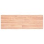 Tablero mesa madera tratada borde natural marrón 120x40x(2-4)cm