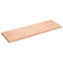 Tablero mesa madera tratada borde natural marrón 120x40x(2-4)cm