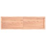 Tablero mesa madera tratada borde natural marrón 140x40x(2-6)cm