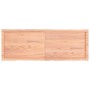 Tablero mesa madera tratada borde natural marrón 140x50x(2-4)cm