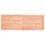 Tablero mesa madera tratada borde natural marrón 140x50x(2-6)cm