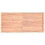 Tablero mesa madera tratada borde natural marrón 140x60x(2-4)cm