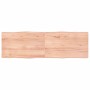 Tablero mesa madera tratada borde natural marrón 160x50x(2-4)cm