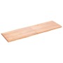 Tablero mesa madera tratada borde natural marrón 160x50x(2-4)cm