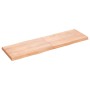 Tablero mesa madera tratada borde natural marrón 160x50x(2-6)cm