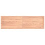 Tablero mesa madera tratada borde natural marrón 180x50x(2-6)cm