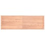 Tablero mesa madera tratada borde natural marrón 200x60x(2-4)cm