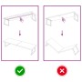 Tablero mesa madera tratada borde natural marrón 200x60x(2-4)cm