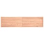 Tablero mesa madera tratada borde natural marrón 220x50x(2-6)cm
