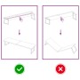 Tablero mesa madera tratada borde natural marrón 220x50x(2-6)cm