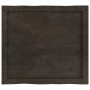 Tablero mesa madera tratada borde vivo marrón 60x50x(2-4) cm