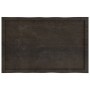 Tablero mesa madera tratada borde vivo marrón 100x60x(2-4) cm