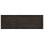 Tablero mesa madera tratada borde vivo marrón 120x40x(2-4) cm