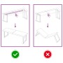 Tablero mesa madera tratada borde vivo marrón 120x40x(2-4) cm