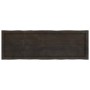 Tablero mesa madera tratada borde vivo marrón 120x40x(2-6) cm