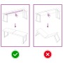 Tablero mesa madera tratada borde vivo marrón 120x40x(2-6) cm