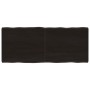 Tablero mesa madera tratada borde vivo marrón 120x50x(2-6) cm