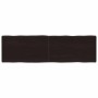Tablero mesa madera tratada borde vivo marrón 140x40x(2-4) cm