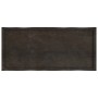 Tablero mesa madera tratada borde vivo marrón 140x60x(2-4) cm