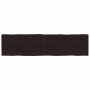 Tablero mesa madera tratada borde vivo marrón 160x40x(2-4) cm