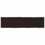 Tablero mesa madera tratada borde vivo marrón 160x40x(2-6) cm