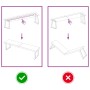 Tablero mesa madera tratada borde vivo marrón 160x40x(2-6) cm