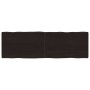 Tablero mesa madera tratada borde vivo marrón 160x50x(2-6) cm
