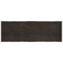 Tablero mesa madera tratada borde vivo marrón 160x50x(2-6) cm