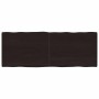 Tablero mesa madera tratada borde vivo marrón 160x60x(2-4) cm