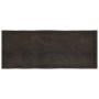 Tablero mesa madera tratada borde vivo marrón 160x60x(2-4) cm