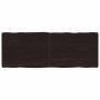 Tablero mesa madera tratada borde vivo marrón 160x60x(2-6) cm