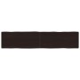 Tablero mesa madera tratada borde vivo marrón 180x40x(2-6) cm