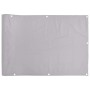 Pantalla de privacidad de balcón PVC gris 400x90 cm