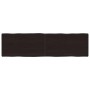 Tablero mesa madera tratada borde vivo marrón 180x50x(2-6) cm