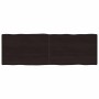 Tablero mesa madera tratada borde vivo marrón 180x60x(2-4) cm