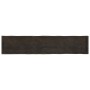 Tablero mesa madera tratada borde vivo marrón 200x40x(2-4) cm