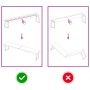 Tablero mesa madera tratada borde vivo marrón 200x40x(2-4) cm