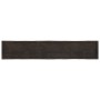 Tablero mesa madera tratada borde vivo marrón 220x40x(2-4) cm