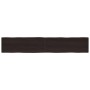 Tablero mesa madera tratada borde vivo marrón 220x40x(2-6) cm