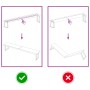 Tablero mesa madera tratada borde vivo marrón 220x40x(2-6) cm