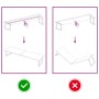 Tablero mesa madera tratada borde vivo marrón 220x50x(2-4) cm