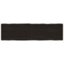 Tablero mesa madera tratada borde vivo marrón 220x60x(2-4) cm