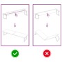 Tablero mesa madera tratada borde vivo marrón 220x60x(2-6) cm