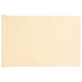 Pantalla de privacidad de balcón PVC crema 500x120 cm