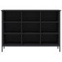 Black engineered wood shoe rack 100x35x70 cm by vidaXL, Shoe racks and shoe organizers - Ref: Foro24-831843, Price: 75,20 €, ...